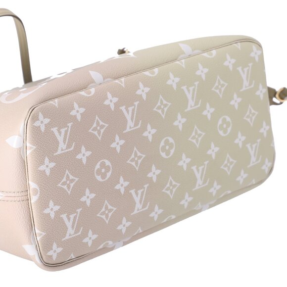 Louis Vuitton Neverfull MM Spring In The City Tote Bag Sunset Khaki Monogram - Picture 8 of 10